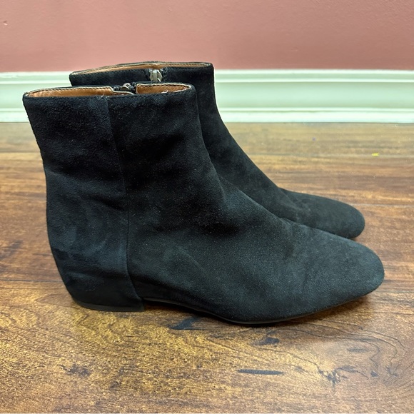 Aquatalia Ulyssa Waterproof Suede Ankle Boots booties hidden wedge